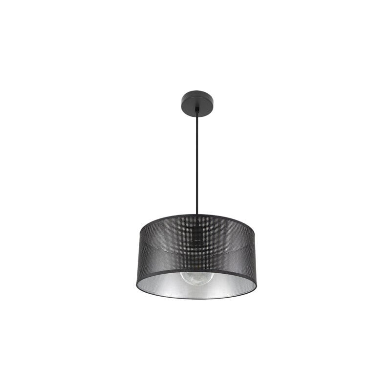 foto del prodotto fabrilamp ciondolo anastasia 1xe27 nero nero argento regx40x40 cm