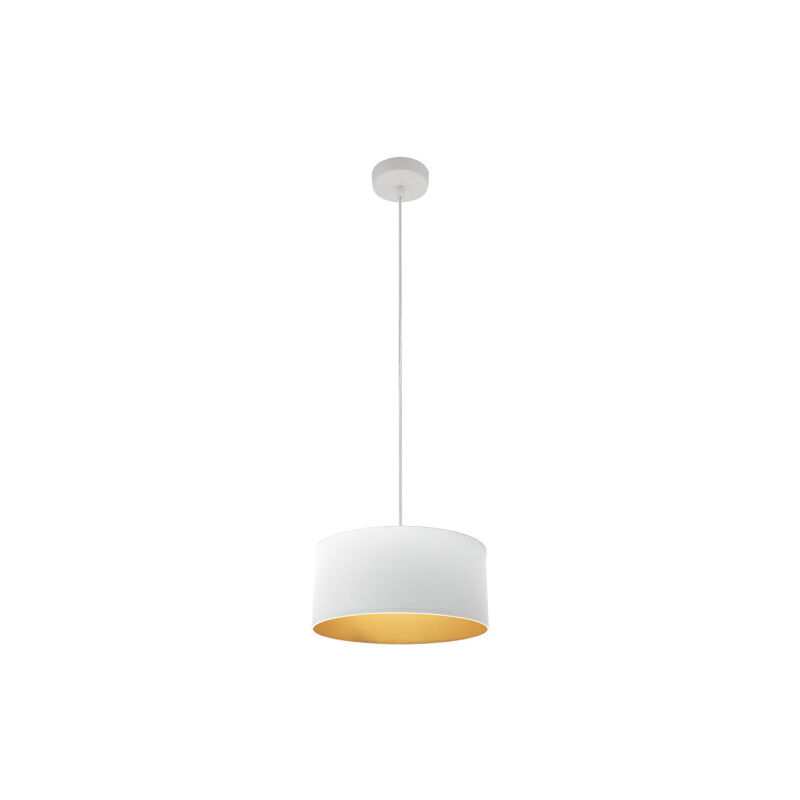 foto del prodotto fabrilamp ciondolo anuska 1xe27 bianco bianco oro regx30x30 cm