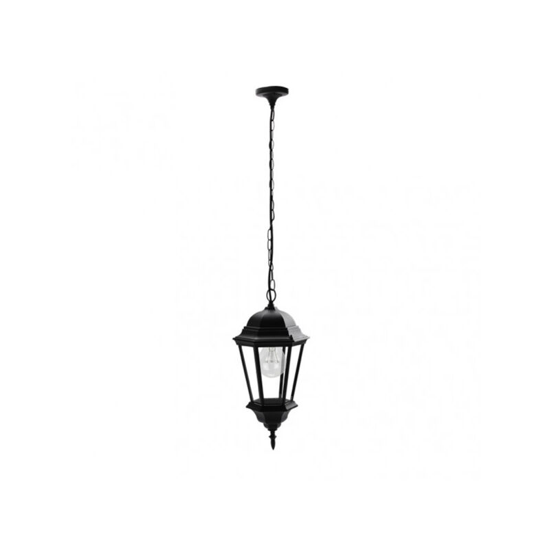 foto del prodotto fabrilamp ciondolo da esterno in alluminio regulus 1xe27 nero regx23x23 cm ip44