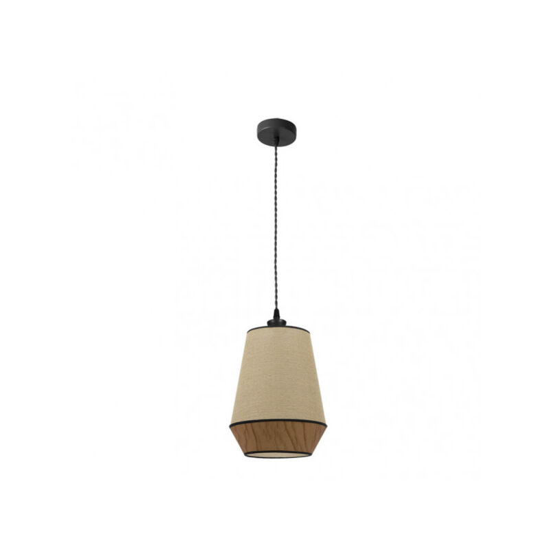 foto del prodotto fabrilamp ciondolo de 1 luce modello campana marrone