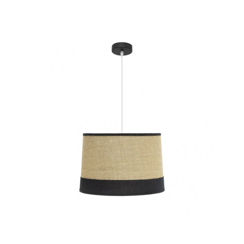 foto del prodotto fabrilamp ciondolo de modello a soffitto tietar de sacco e dettaglio nero