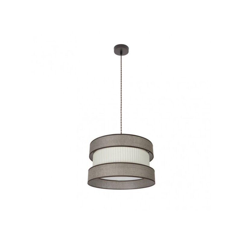 foto del prodotto fabrilamp ciondolo home 1xe27 marrone marrone beige regx40x40 cm