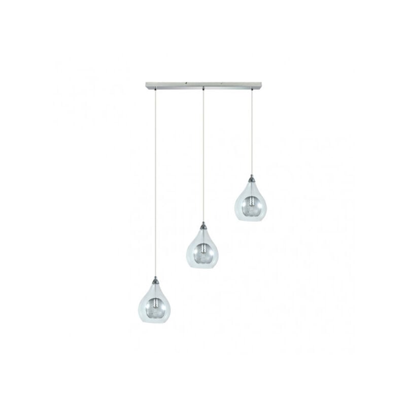 foto del prodotto fabrilamp ciondolo lhasa 3xg9 cromo regx65x65 cm
