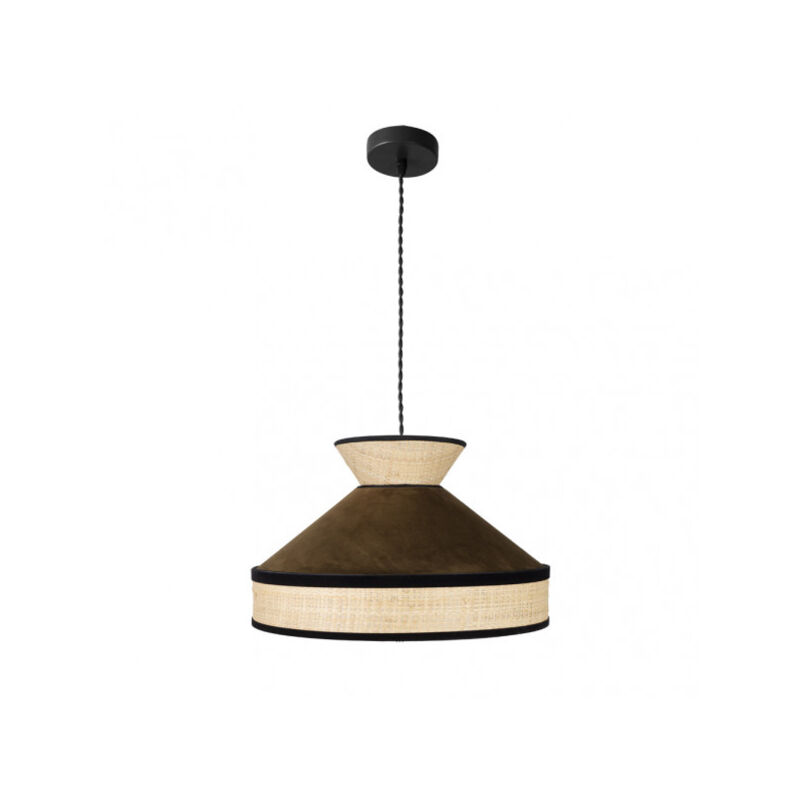 foto del prodotto fabrilamp ciondolo marrone con bordo nero modello fabrizio