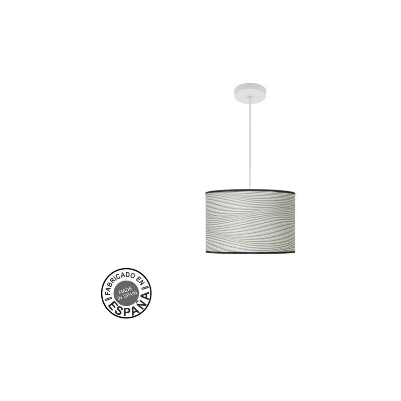 foto del prodotto fabrilamp ciondolo moda 1xe27 bianco bianco grigio regx30x30cm