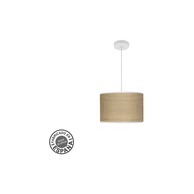 foto del prodotto fabrilamp ciondolo moda 1xe27 bianco marrone chiaro regx30x30