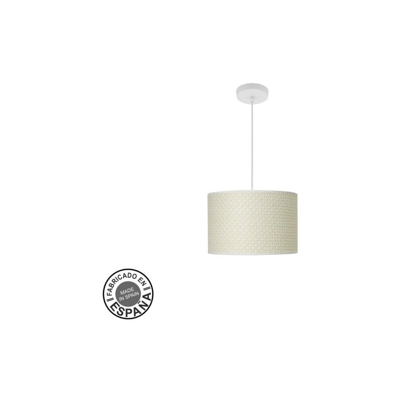 foto del prodotto fabrilamp ciondolo moda 1xe27 bianco tan white regx30x3