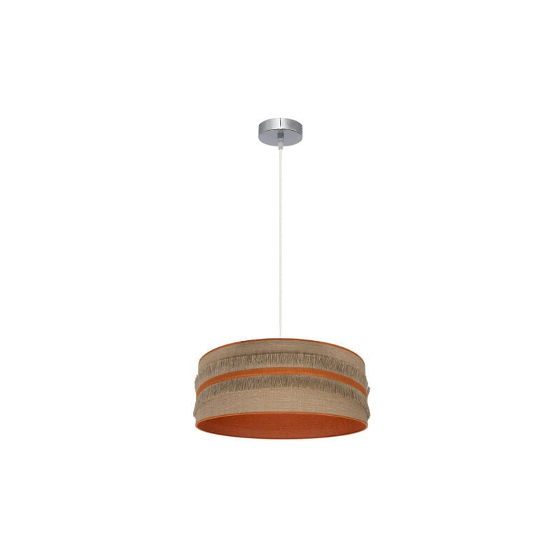 foto del prodotto fabrilamp ciondolo natalia 1xe27 nichel argento arancio regx40x40 cm
