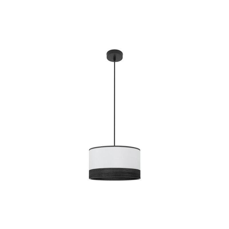 foto del prodotto fabrilamp ciondolo olga 1xe27 nero bianco nero mad.black regx30x30 cm