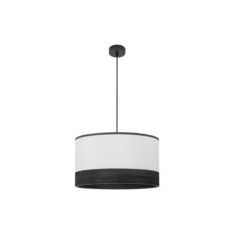 foto del prodotto fabrilamp ciondolo olga 1xe27 nero bianco nero mad.black regx50x50 cm