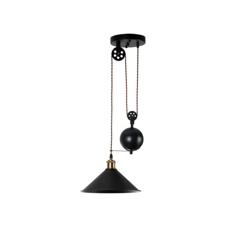 foto del prodotto fabrilamp ciondolo triguero e27 nero 29,5d