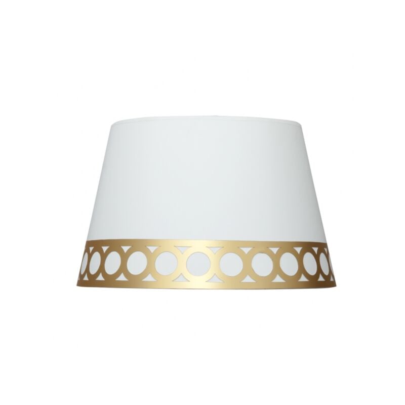 foto del prodotto fabrilamp dalia lampada a sospensione e27 bianco oro 40dx30dx25h
