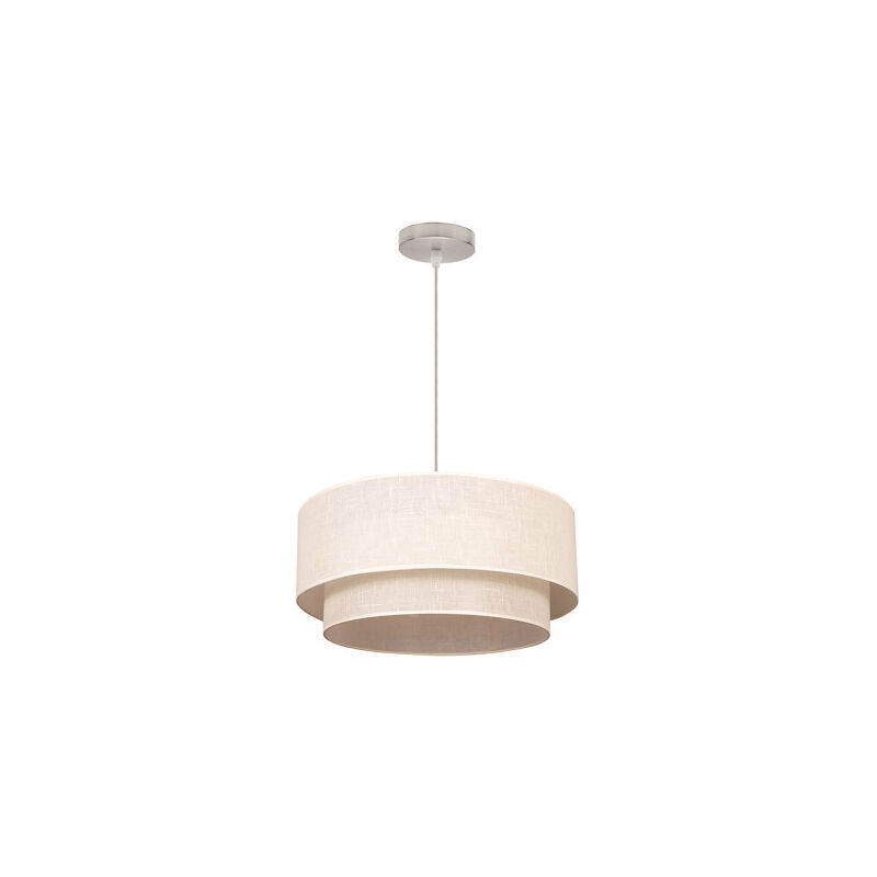 foto del prodotto fabrilamp doppio pendente 1l. cilindro beige beige 50 40 reg 