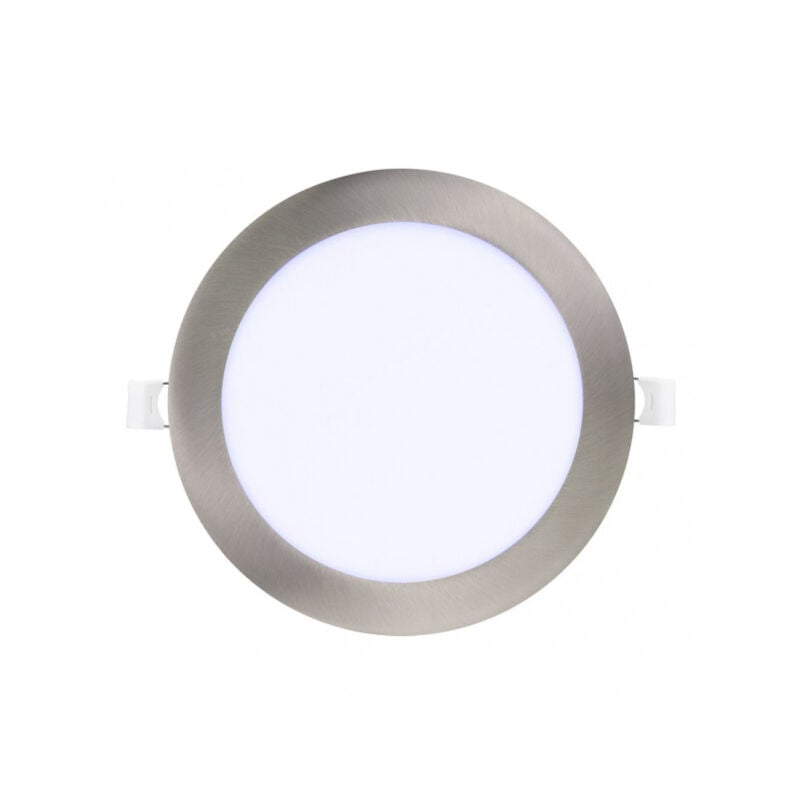 foto del prodotto fabrilamp downlight obsidian 24w 65000k nickel round 2,5x30x30 cm cutout 27,5 cm