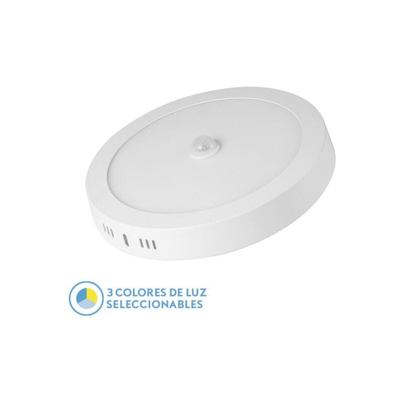 foto del prodotto fabrilamp downlight superf.jade 18w 3000k 4000k 6500k white 1620lm round c twilight motion sensor 3x22x22 cm