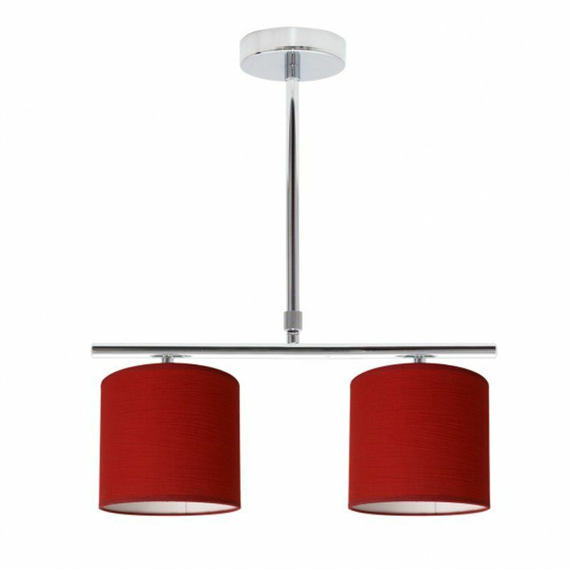 foto del prodotto fabrilamp fab 1.523 2 rosso lampada planetaria cromo rosso 2xe14 62x43 