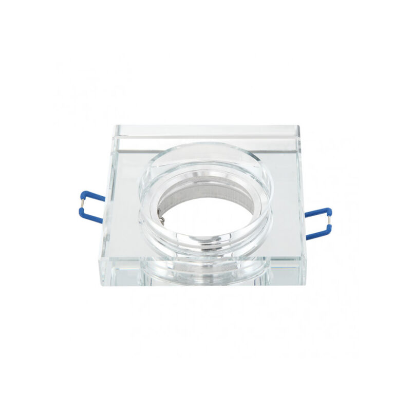foto del prodotto fabrilamp fab 14338cg49 vetro solna da incasso 1xgu10 quadrato spessore 2cm trasparente portalampada 2x9x9 cm taglio 6 cm