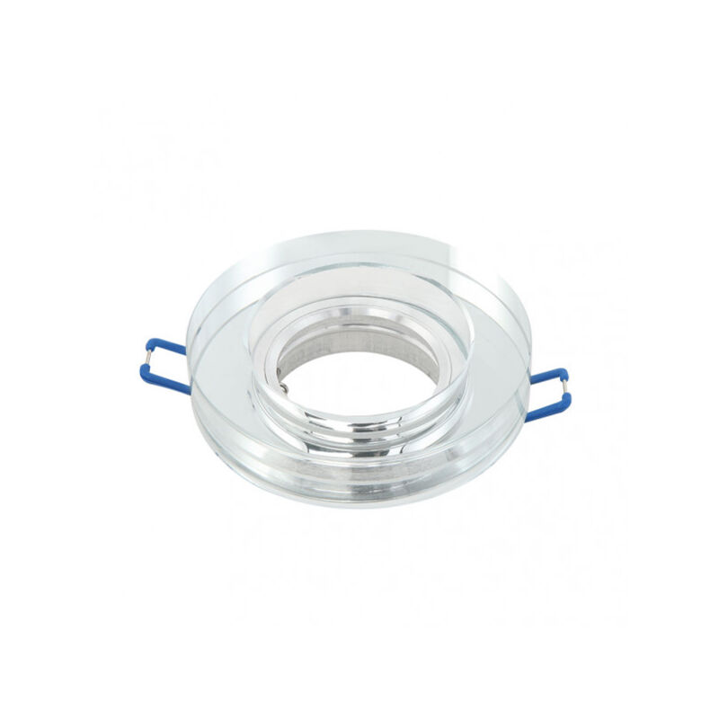 foto del prodotto fabrilamp fab 14338rg49 vetro da incasso solna 1xgu10 rotondo spessore 2cm trasparente portalampada 2x9,5x9,5 cm taglio 6 cm