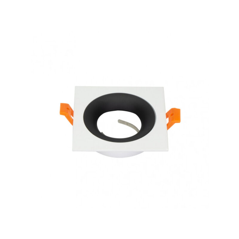foto del prodotto fabrilamp fab 14448cu26 incasso anou 1xgu10 quadrato bianco nero 2x9,2x9,2 cm 8 de corte.c portalampara