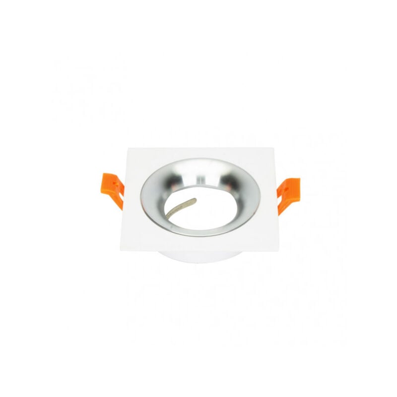 foto del prodotto fabrilamp fab 14448cu46 incasso anou 1xgu10 quadrato bianco cromo 2x9,2x9,2 cm 8 de corte.c portalampara