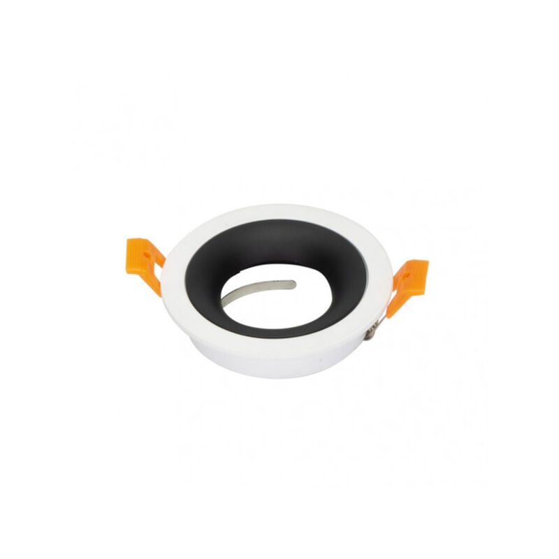 foto del prodotto fabrilamp fab 14448re26 incasso anou 1xgu10 rotondo bianco nero 2x9,2x9,2 cm 8 de corte.c portalampara