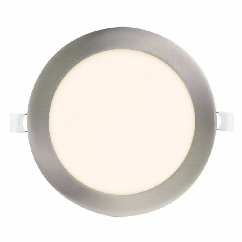 foto del prodotto fabrilamp fab 146892403 downlight obsidian 24w 4000k nickel round 2040lm 2,5x30x30 cm cut 27,5 cm