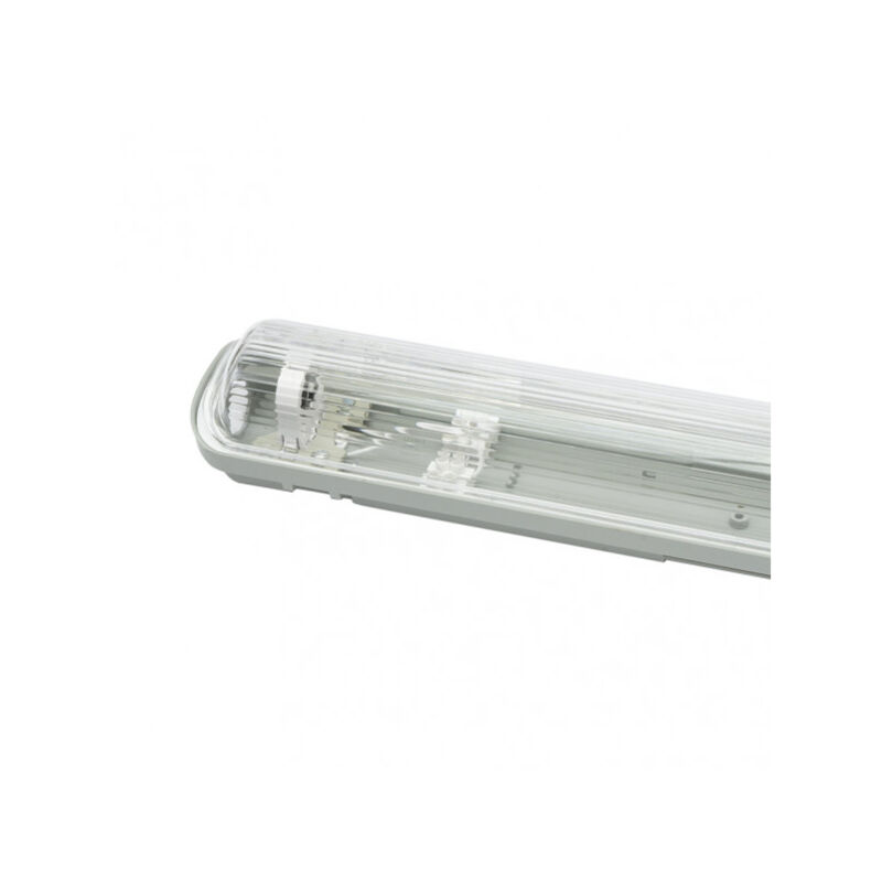 foto del prodotto fabrilamp fab 150491060 60cm linee 60cm linee paralume per led 1xt8 ip54 grigio trasparente 68x7,8x6 cm