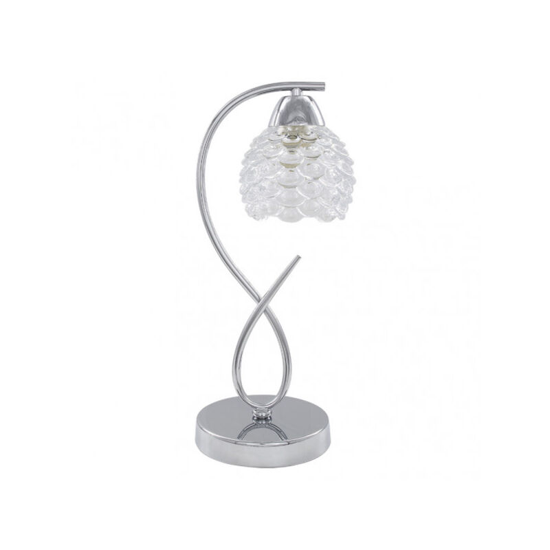 foto del prodotto fabrilamp fab 155071020 bagan tabletop 1xe14 chrome 39x15x17 cm
