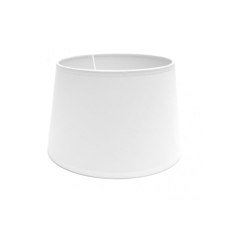 foto del prodotto fabrilamp fab 157314001 paralume trasparente e27 bianco 40dx30dx26h aperto e affusolato