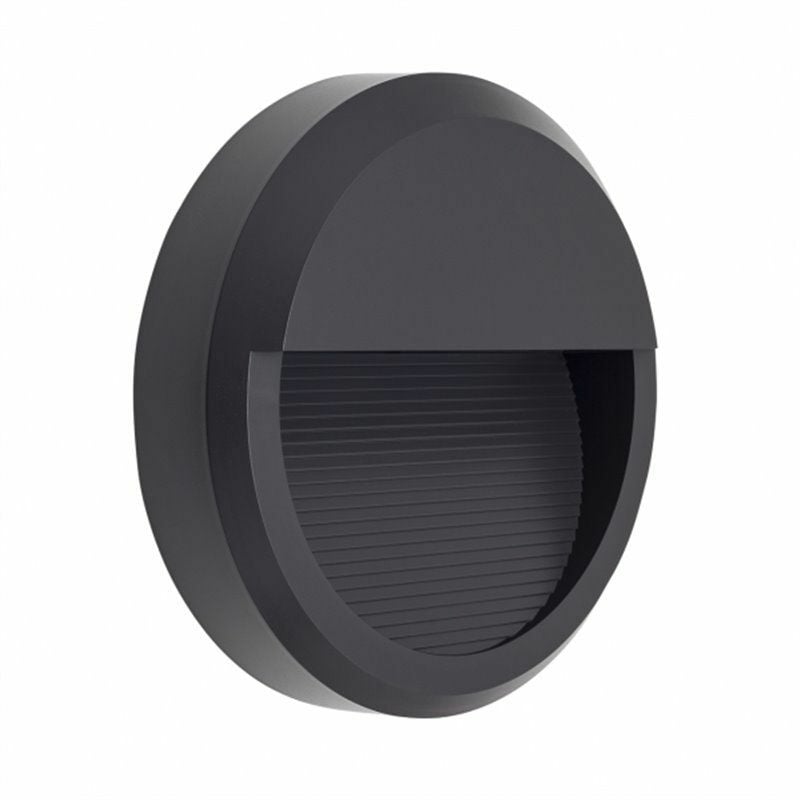 foto del prodotto fabrilamp fab a18760855b applicare esterno redon.8w 4000k 500lm lordelo dark grey 5,5x23d ip65