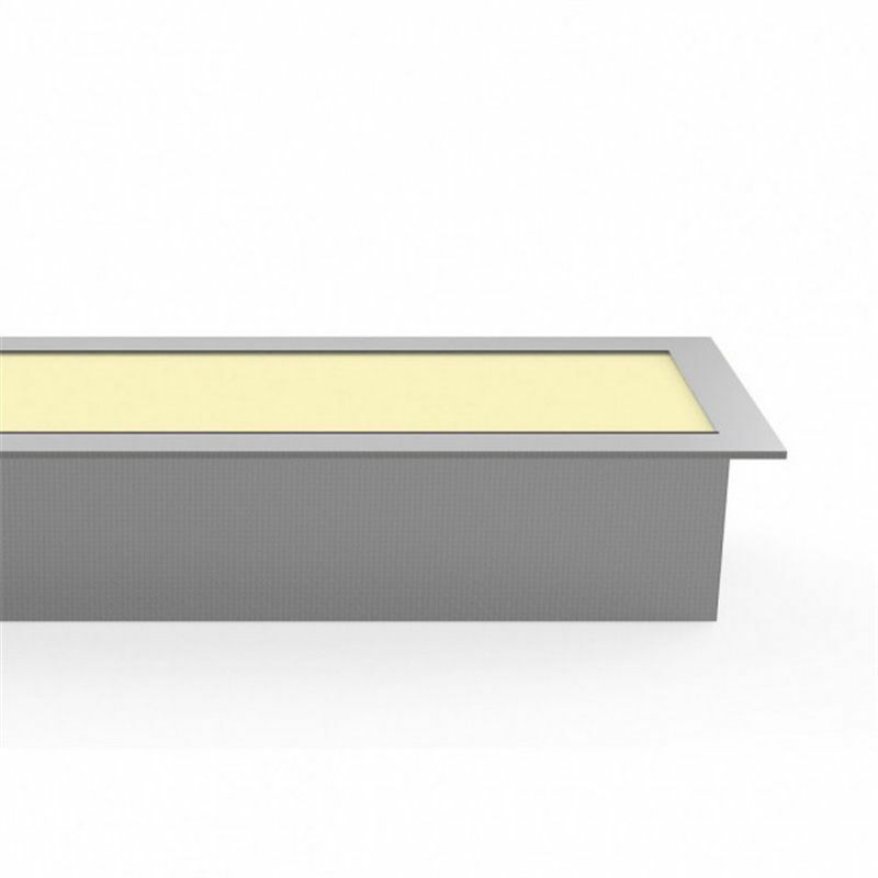foto del prodotto fabrilamp fab led228661 striscia incasso 40w 3000k linex alluminio 3200lm 120x6,5x3,5