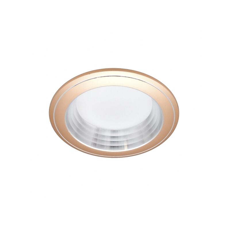 foto del prodotto fabrilamp faretto da incasso corfu oro cromo 5w 6500k 5x10x10 cm taglio 7,5d 400lm