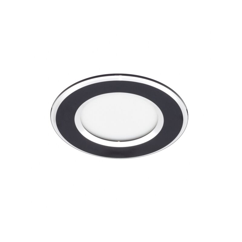 foto del prodotto fabrilamp faretto da incasso samos nero cromo 5w 6500k 4x10x10 cm 400lm cut off 7,5d