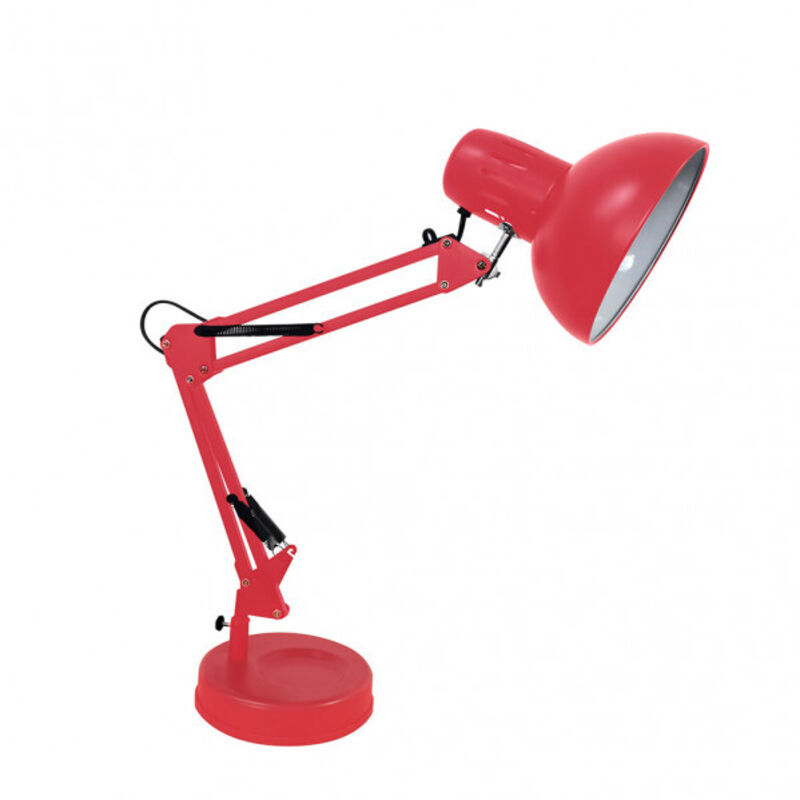 foto del prodotto fabrilamp - flexo articolata of lampada da tavolo rutilo rosso 57x39x15 cm