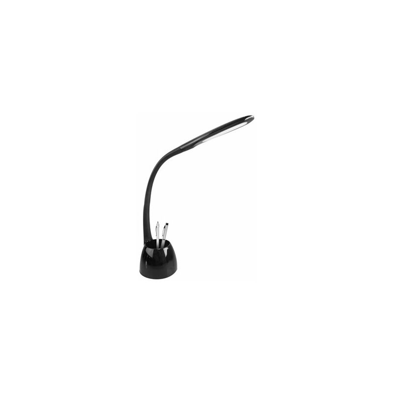 foto del prodotto fabrilamp flexo cobain nero 8w 595lm 5000k reg.inten.tactil portamatite flessibile orientabile 40x11,5x22,5 cm