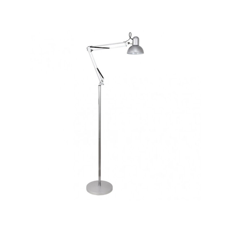 foto del prodotto fabrilamp flexo de pie articulable rutilo 1xe27 silver 180x28x28 cm
