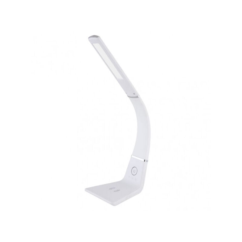 foto del prodotto fabrilamp flexo flessibile kodonita 5w 400lm 3500 6000k bianco cromo qi.touch.mov.charg.touch.w inst.reg.