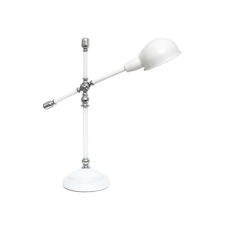 foto del prodotto fabrilamp flexo lujan 1xe27 white gloss chrome 56x50x18 dalla .