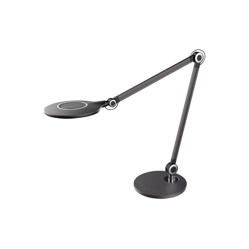 foto del prodotto fabrilamp flexo miro grey 9w 630lm 3000 4500 6000k articulab reg.intens. memory regx20,1x20,1cm