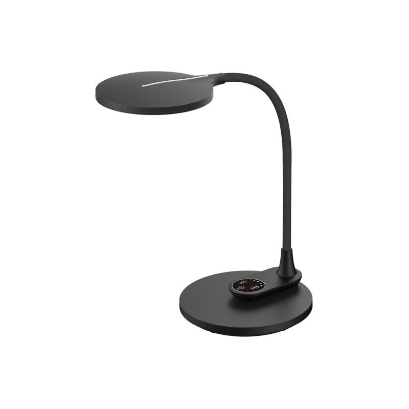foto del prodotto fabrilamp flexo murillo nero 10w 790lm 3000 4500 6000k base duo reg.int.memory 38,1x17x28,8cm