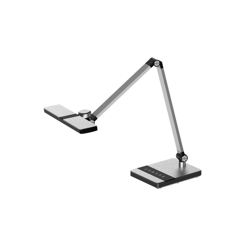 foto del prodotto fabrilamp flexo rubens silver 9w 630lm 3000 4500 6000k touch reg.int.memori.artic.orient.regx27,4x35 cm