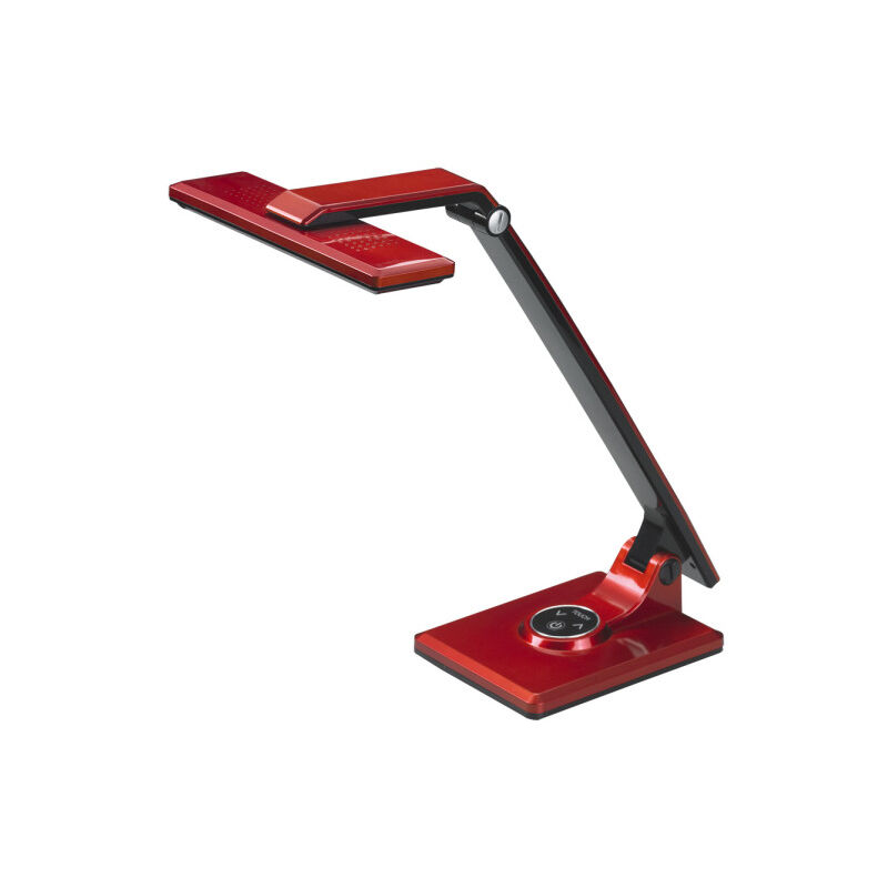 foto del prodotto fabrilamp flexo vinchi rosso nero 9w 630lm 4500k tattile intensit regolabile articolabile 41,9x23x27,6 cm