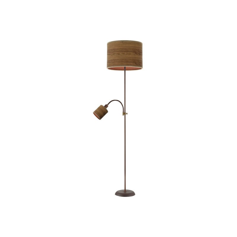 foto del prodotto fabrilamp floor de living room armonia 1xe27 1xe14 brown dark wood c lector 155x40x40 cm