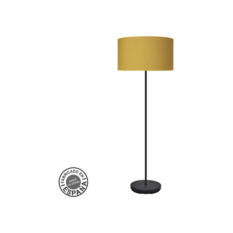 foto del prodotto fabrilamp floor de lounge 1xe27 nero giallo 163x40x40cm moda