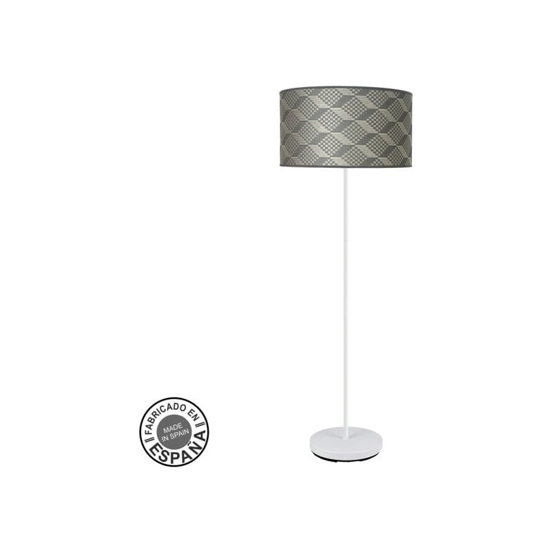 foto del prodotto fabrilamp floor de lounge 1xe27 white tetris grey 163x40x40cm moda