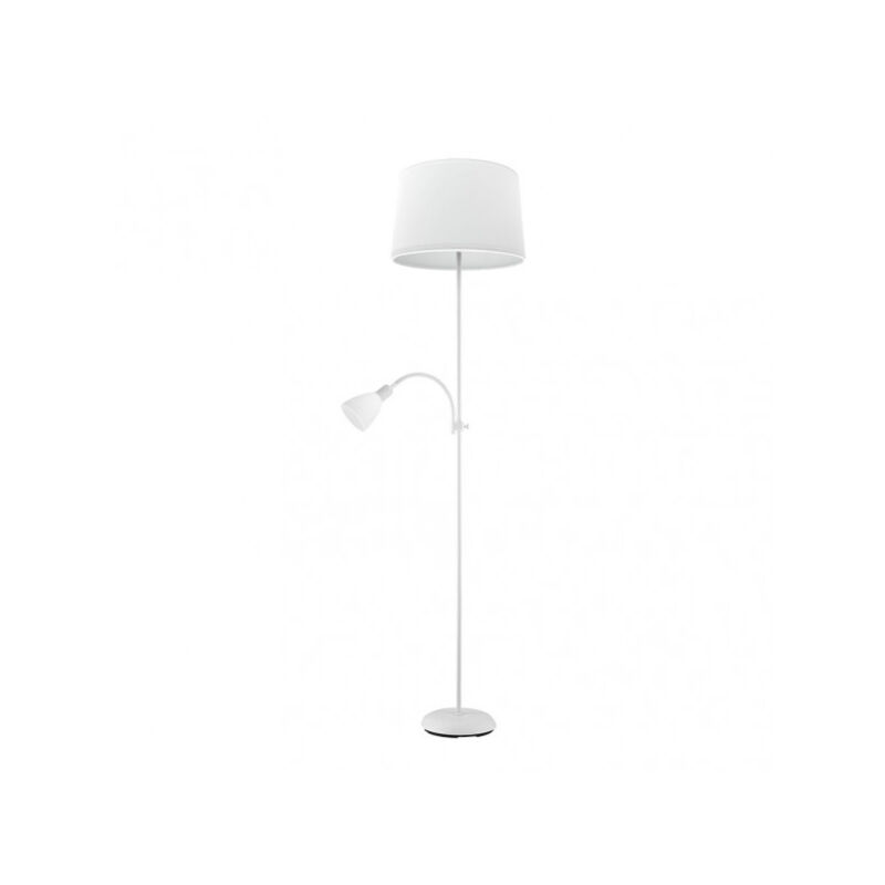 foto del prodotto fabrilamp floor de salon rilon 1xe27 1xe14 c lector whitewhite lampshade 175,5x40x40 cm brand
