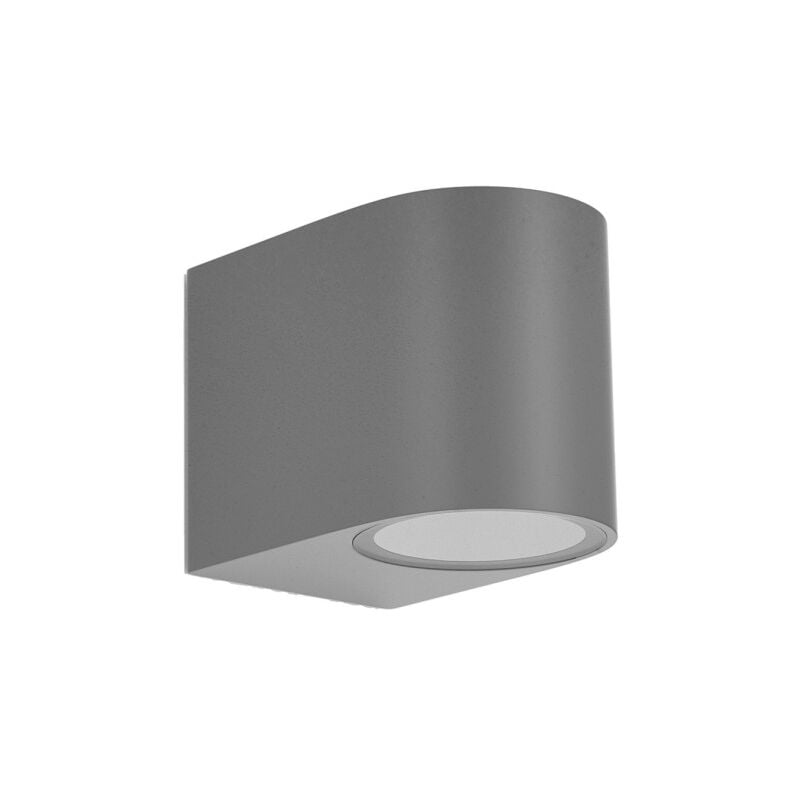 foto del prodotto fabrilamp gazelle lampada da parete per esterni 1xgu10 grigio ip44 8x7x9 cm
