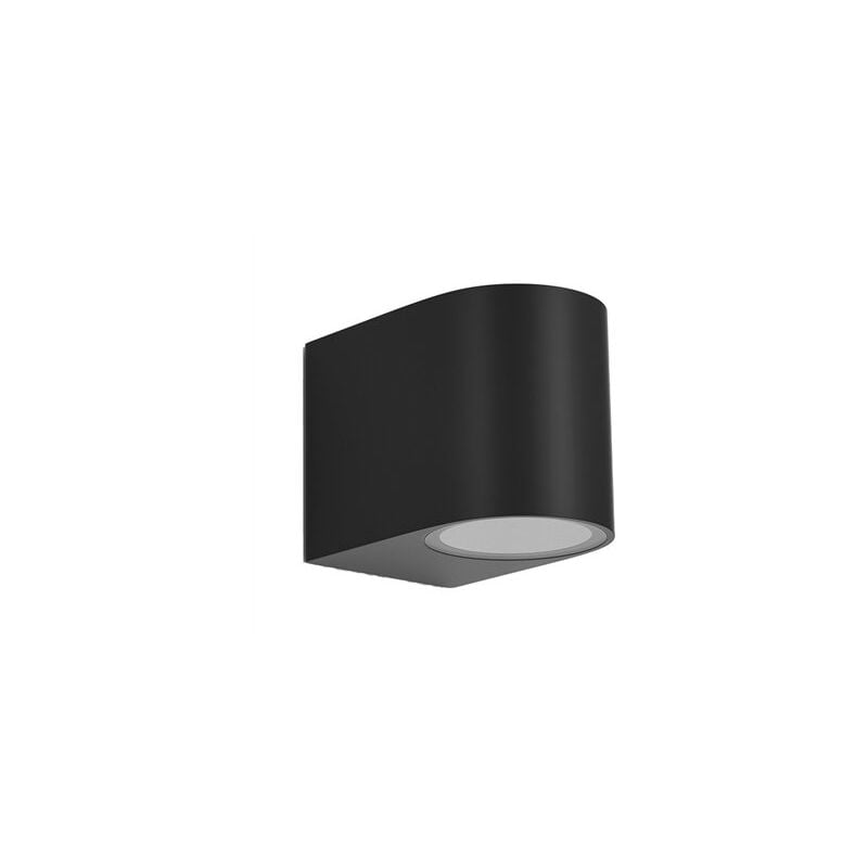 foto del prodotto fabrilamp gazelle lampada da parete per esterni 1xgu10 nero ip44 8x7x9 cm