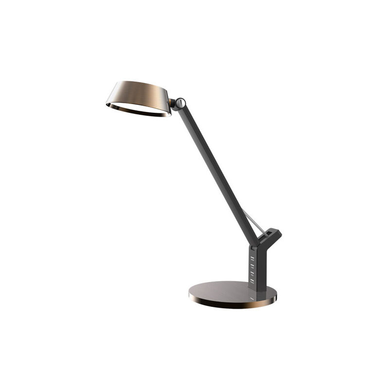 foto del prodotto fabrilamp goya rame nero 8w 590lm 3000k, 4000k, 6500k dimmerabile dimmerabile usb touch port 40,4x17,1x31,6 cm