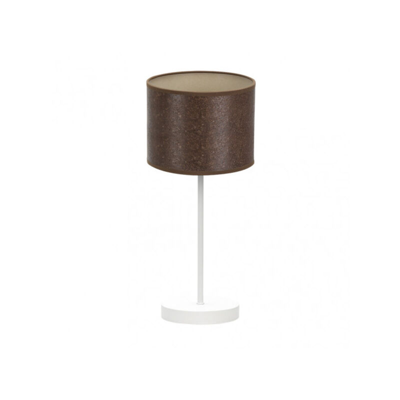 foto del prodotto fabrilamp jerte lampada da tavolo 1xe14 bianco ruggine 42x17x17 cm brand